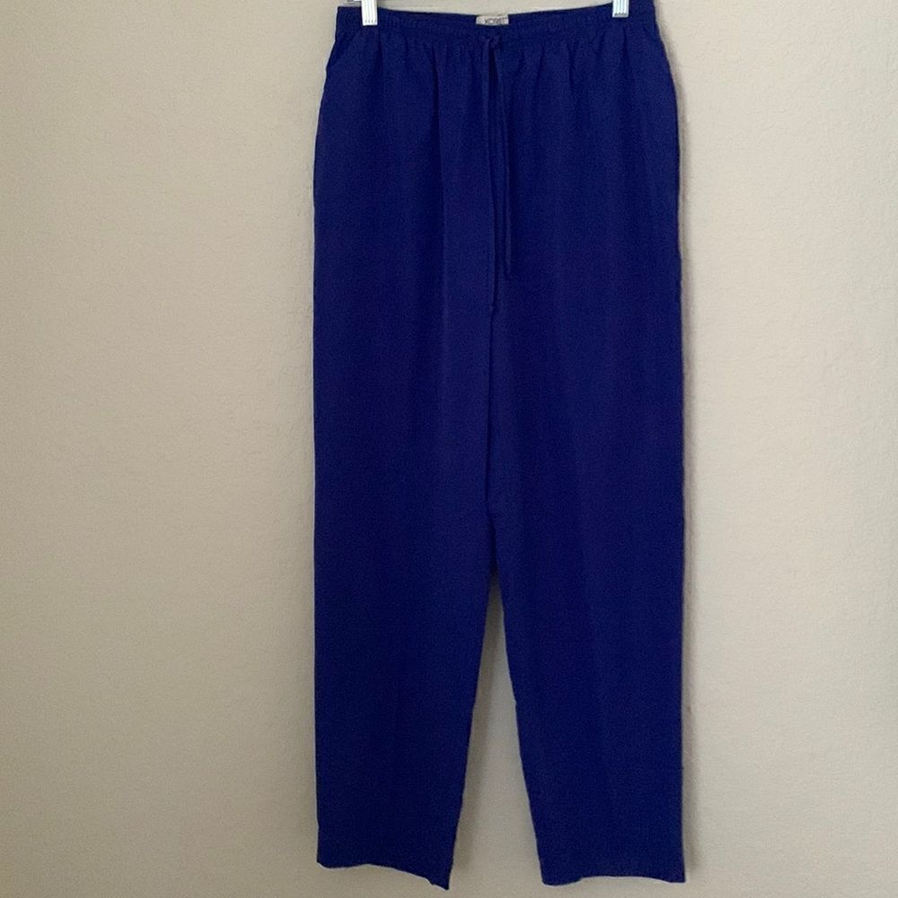 Koret Sport Active Wear Pants Women’s Size M Pull On Stretch Waist Blue